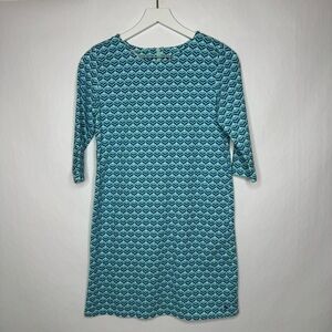 Vineyard Vines Girl Blue Patterned Dress